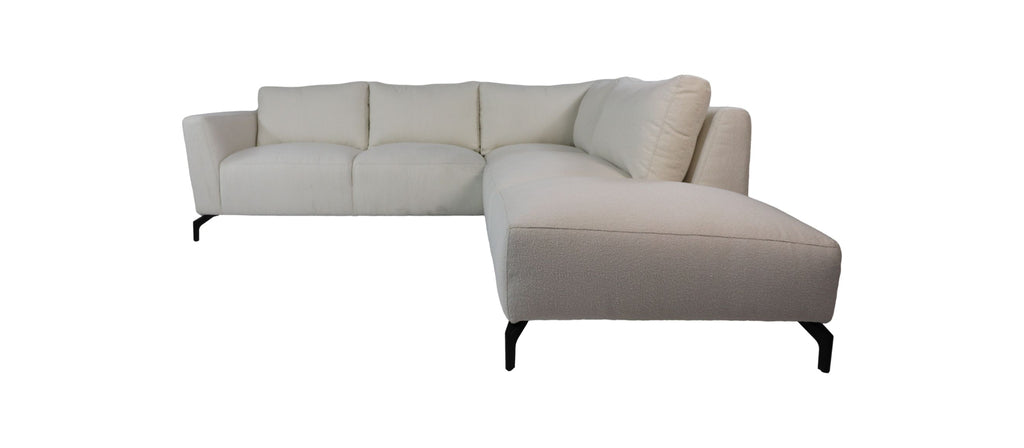 Ecksofa Rechts 2,5-Sitzer Stockton - 261x248x88 - Alpin - Elfenbein 101