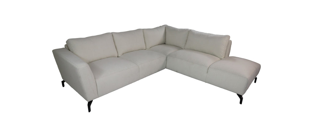 Ecksofa Rechts 2,5-Sitzer Stockton - 261x248x88 - Alpin - Elfenbein 101