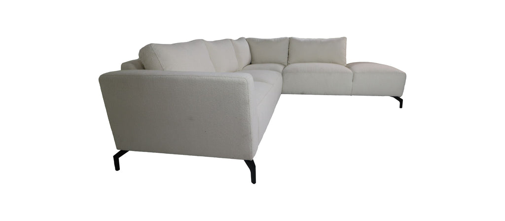 Ecksofa Rechts 2,5-Sitzer Stockton - 261x248x88 - Alpin - Elfenbein 101