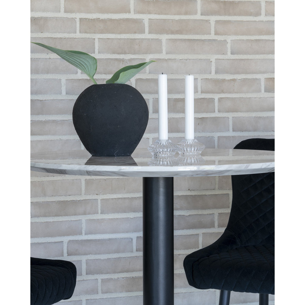 Horta Terrakotta Dekorationsvase - Blumenvase in Schwarz