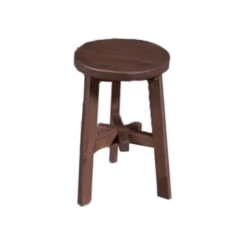 HSM Kollektion - Runde Hocker - 30/35/50 cm - Braun - Teak