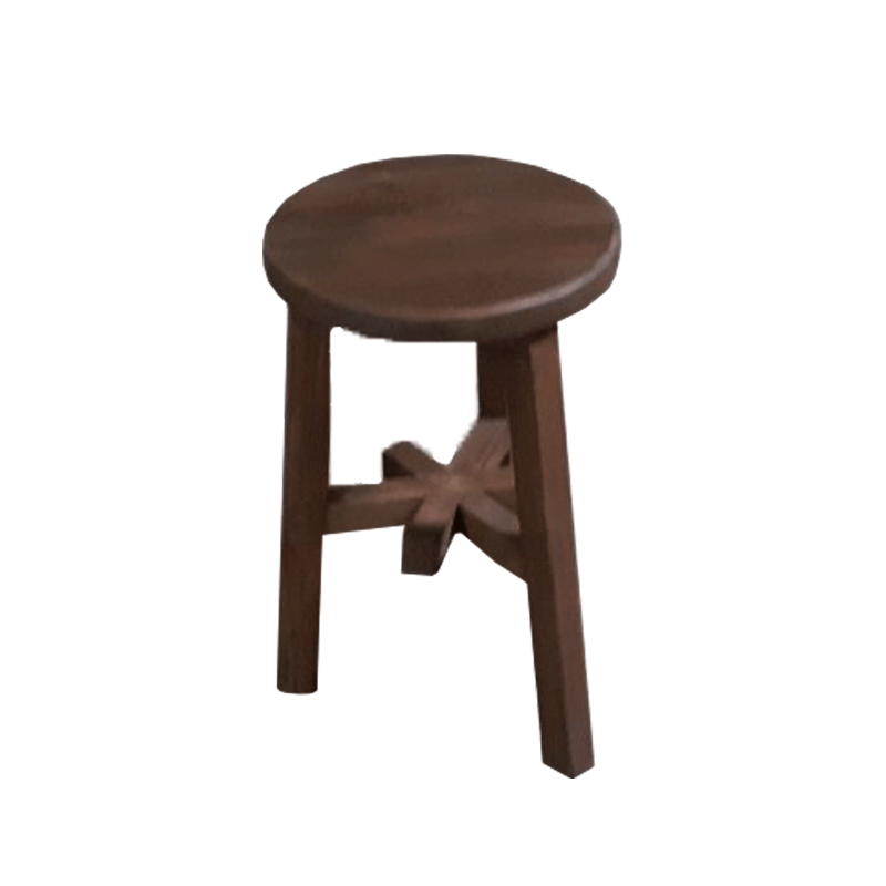 HSM Kollektion - Runde Hocker - 30/35/50 cm - Braun - Teak