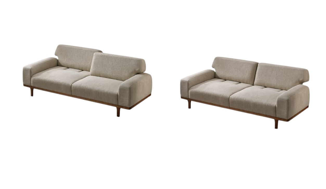 Vesta Sofa Handarbeit Massivholz Hochwertiger Stoff