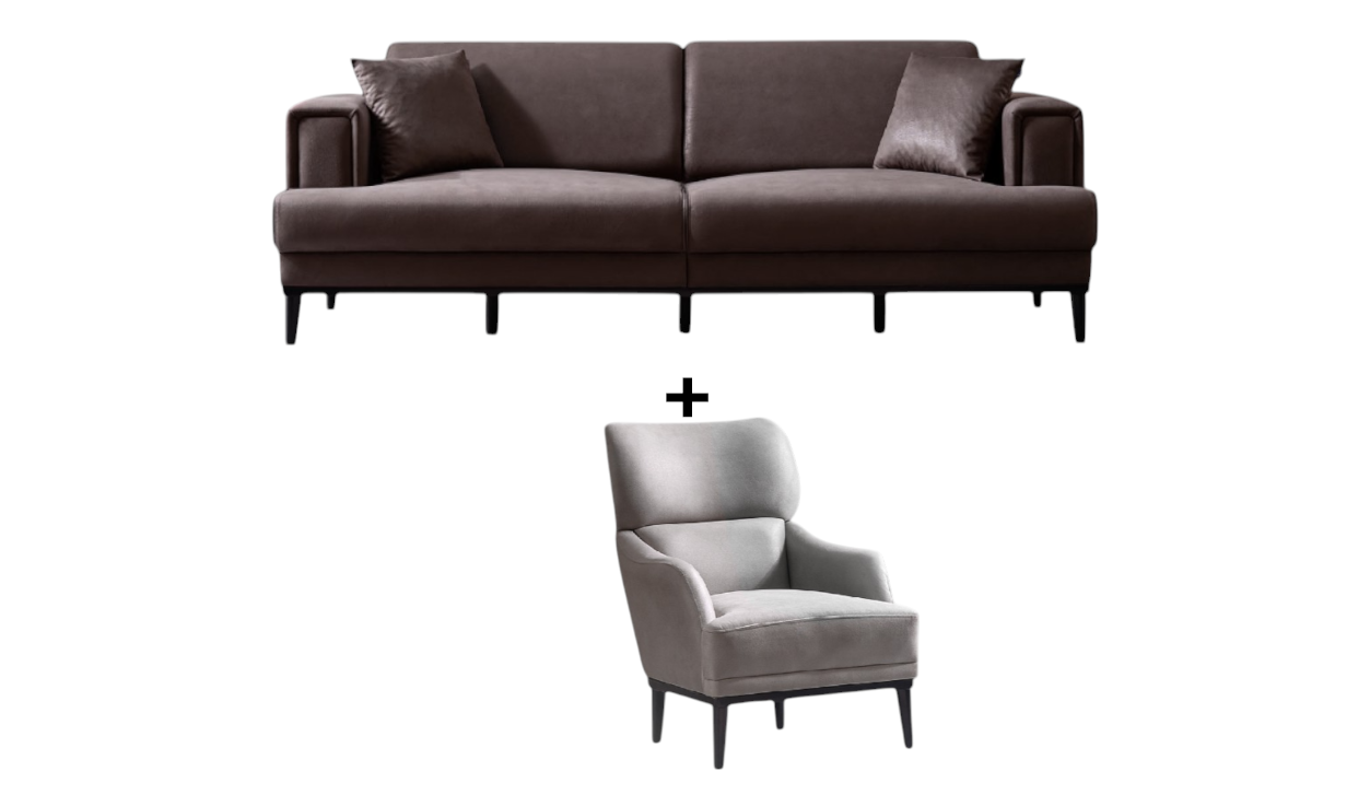 Zeus Sofa Handarbeit Massivholz Hochwertiger Stoff