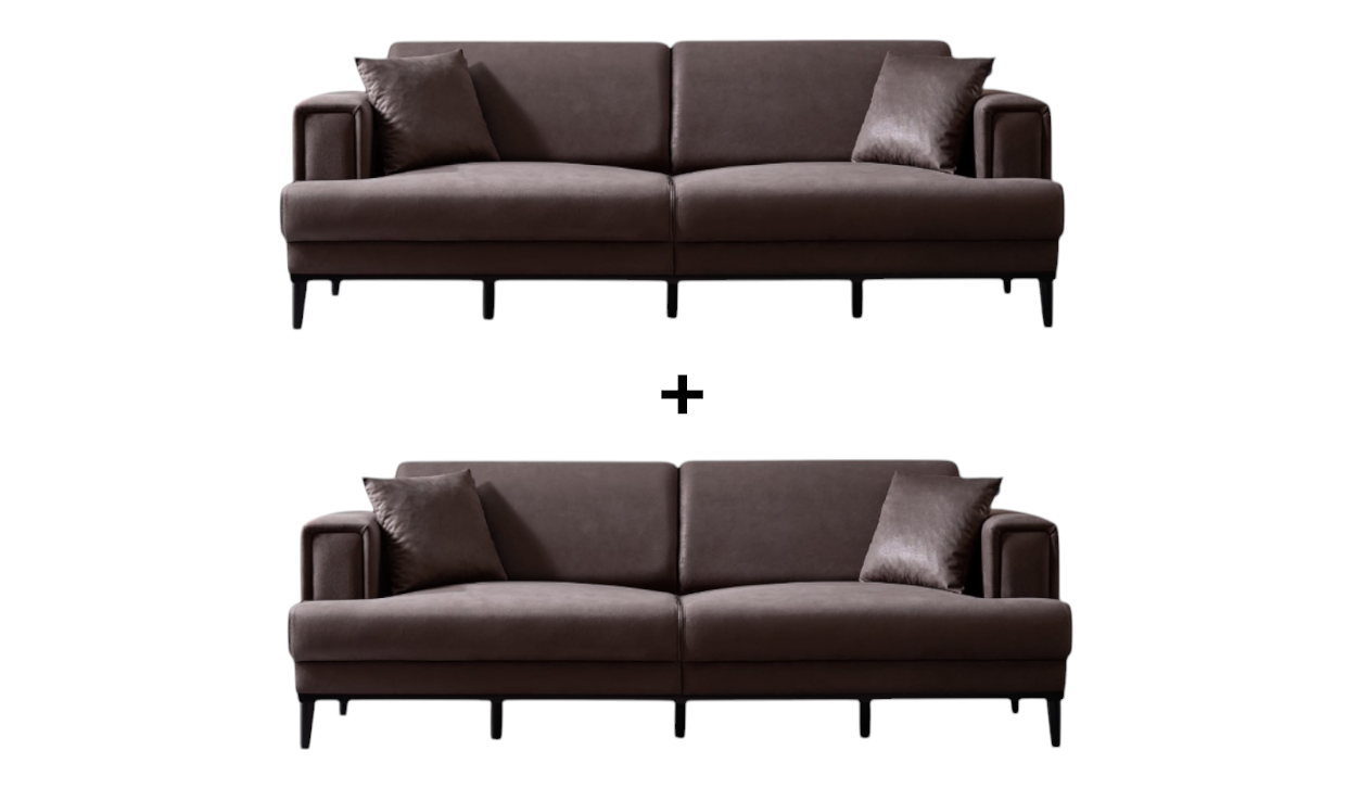 Zeus Sofa Handarbeit Massivholz Hochwertiger Stoff