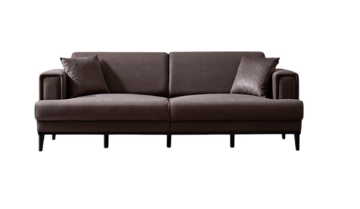 Zeus Sofa Handarbeit Massivholz Hochwertiger Stoff