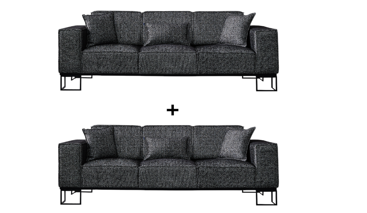 Flog Sofa Handarbeit Massivholz Hochwertiger Stoff