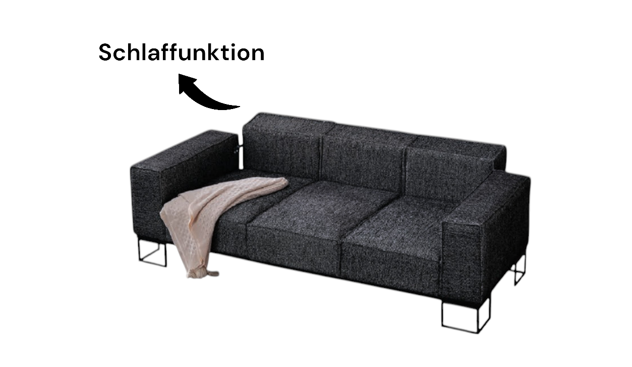 Flog Sofa Handarbeit Massivholz Hochwertiger Stoff