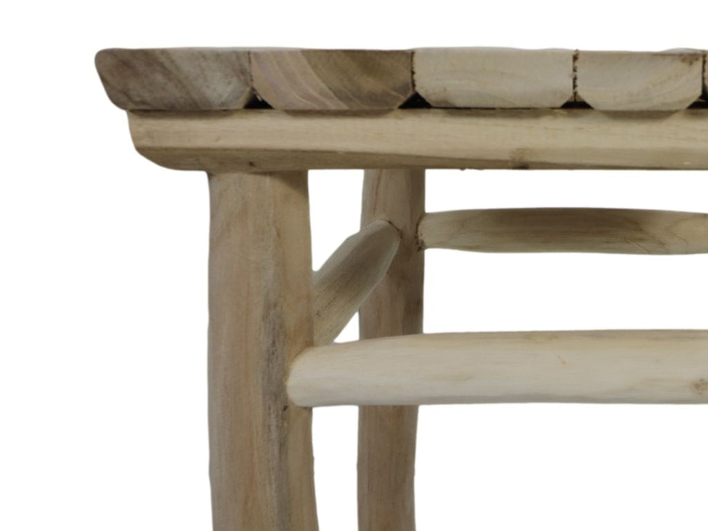 Kruk Pank - 30x30x45 - Natur - Teak