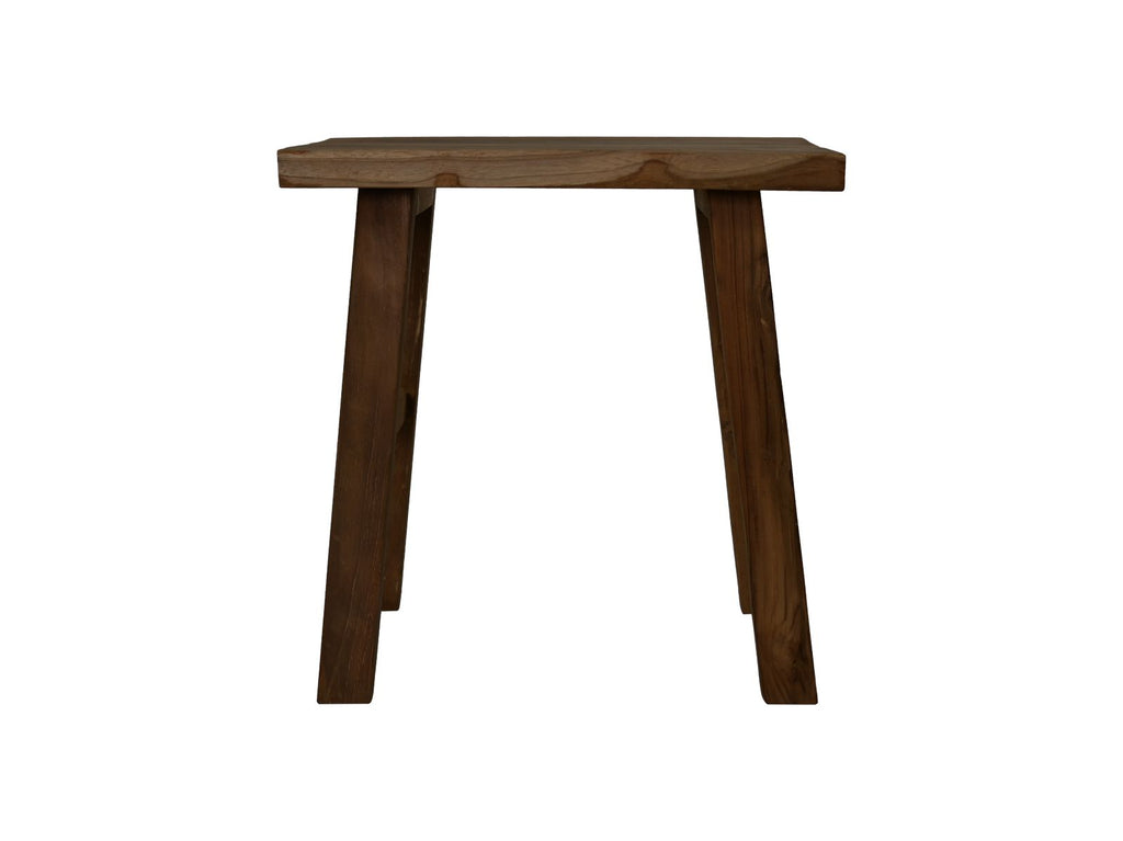 Hocker für draußen - 45x29x45 - Natur - Teak