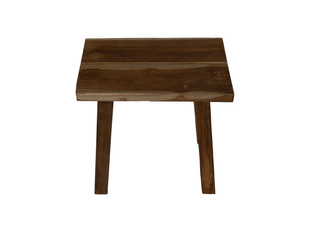 Hocker für draußen - 45x29x45 - Natur - Teak