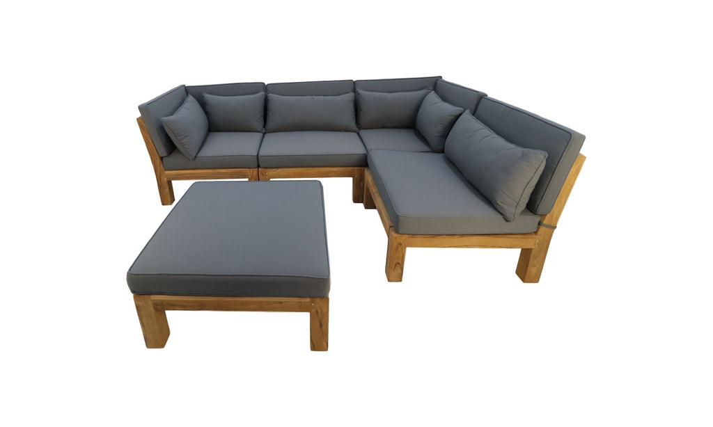 Lounge Gartentisch Aruba - 80x80x30 - Natur - Teak