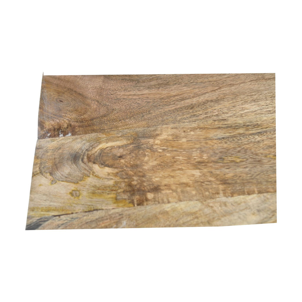 Regal - 80x35x180 - Natur/Schwarz - Mangoholz/Eisen