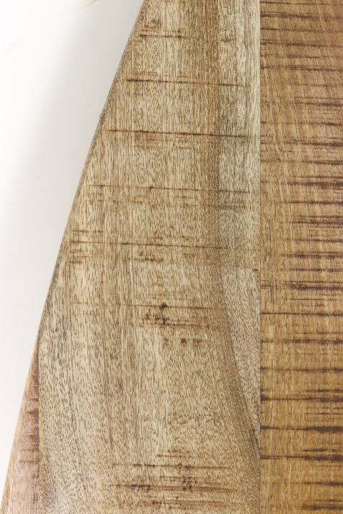 Ovales Tischplatte - 220x110x4 - Natur - Mangoholz