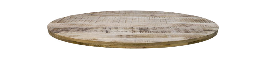 Ovales Tischplatte Portland - 180x100x5 - Natur - Mangoholz