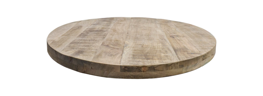 Ovales Tischplatte Portland - 180x100x5 - Natur - Mangoholz