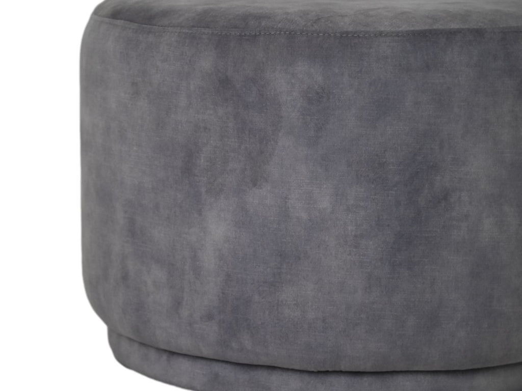 Pouf Otto - 55x55x40 - Delfingrau - Adore 180 - Velours