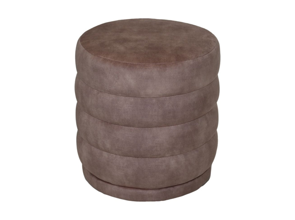 Pouf Rings - 45x45x40 - Leder - Adore 10 - Velours