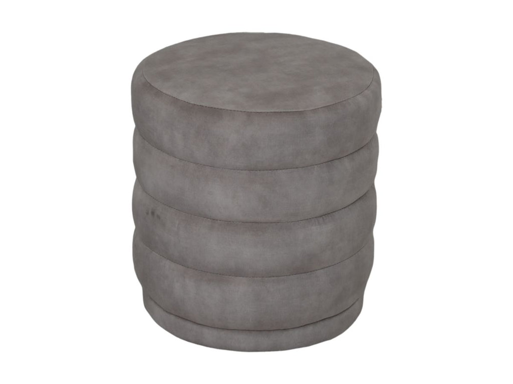 Pouf Rings - 45x45x40 - Weiß - Adore 01 - Velours