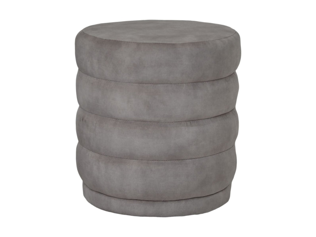 Pouf Rings - 45x45x40 - Weiß - Adore 01 - Velours