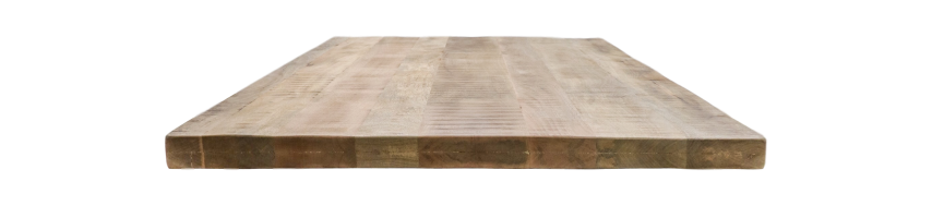 Rechteckige Tischplatte Portland - 180x90x5 - Natur - Mangoholz