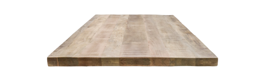 Rechteckige Tischplatte Portland - 240x100x5 - Natur - Mangoholz