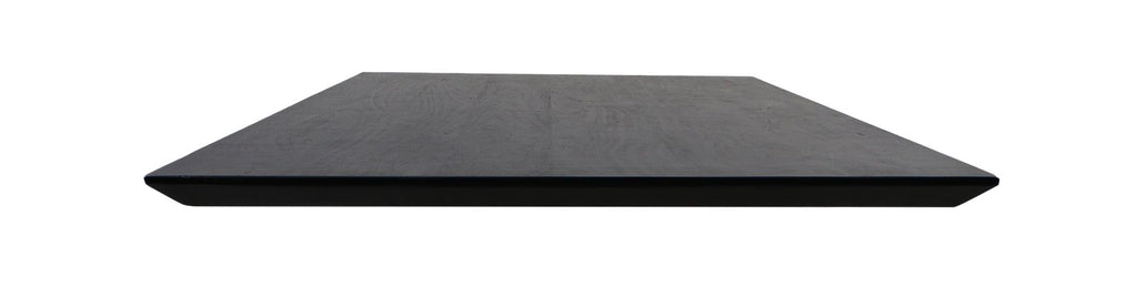 Rechteckige Tischplatte Zurich - 180x90x3,8 - Schwarz - Mangoholz