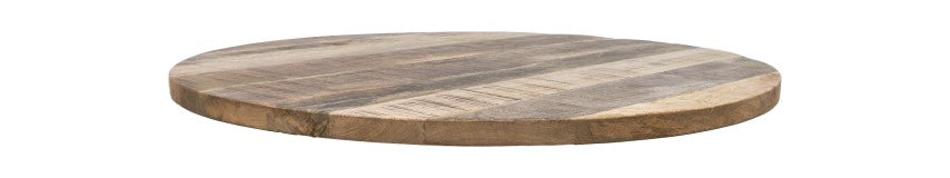 Rundes Tischplatte - ø120x4 - Natur - Mangoholz