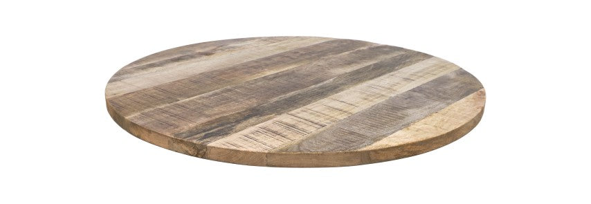 Rundes Tischplatte - ø120x4 - Natur - Mangoholz