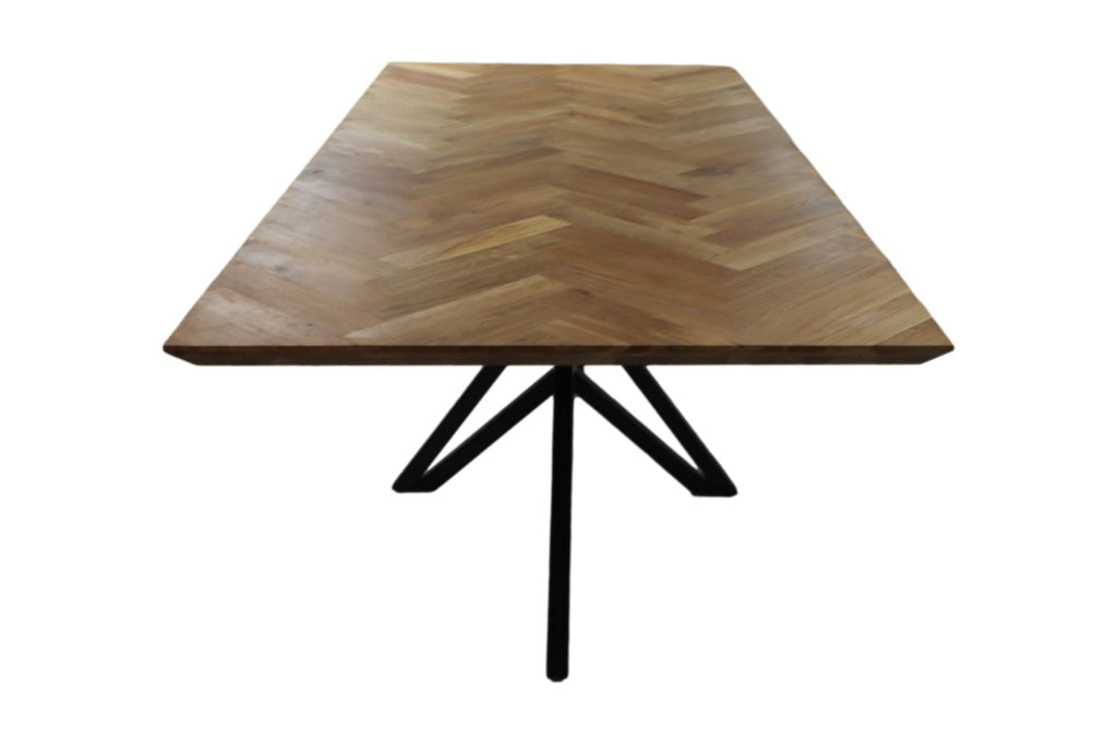 Tafel Fishbone Rechteckig - 180x90x76 - Natur - Eiche