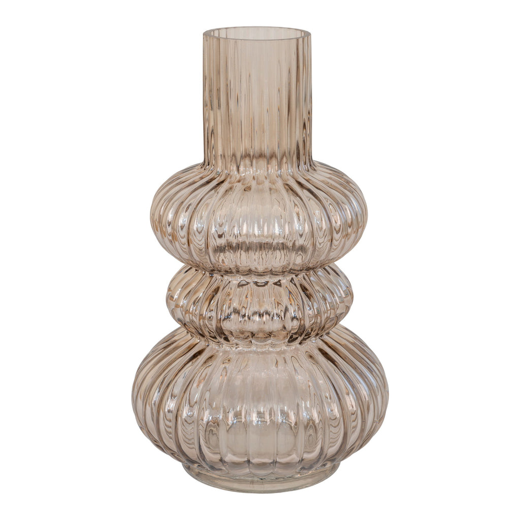 Vase - Vase aus rauchigem mundgeblasenem Glas Ã˜15x25 cm