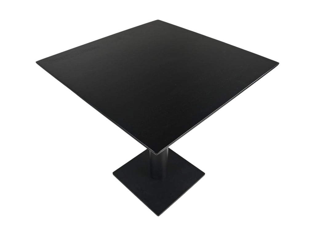 Vierkante Bartisch Zürich - 75x75x74 - Schwarz - Akazienholz/Metall