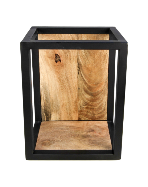 Wandbox Levels - 25x35 cm - Mangoholz/Eisen