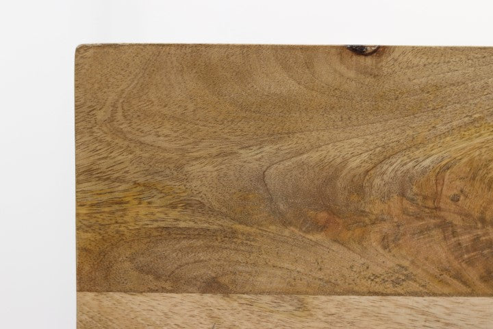 Wandregal Levels - 25x70 cm - Mangoholz/Eisen