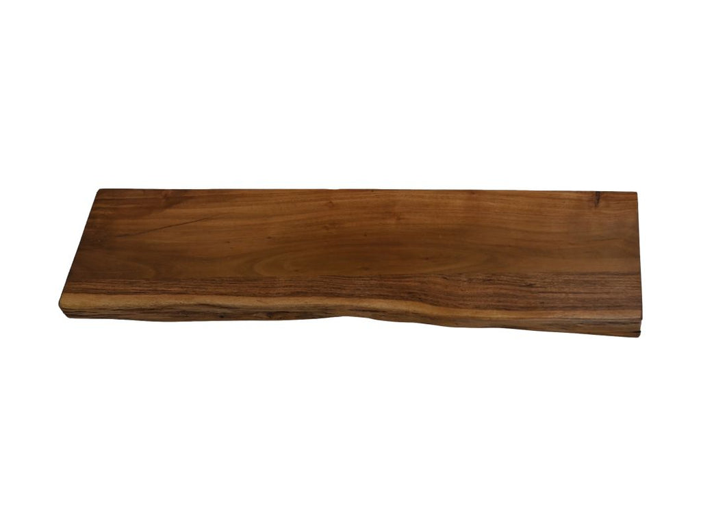 Wandregal Live Edge - 70x20 cm - Akazie/Eisen