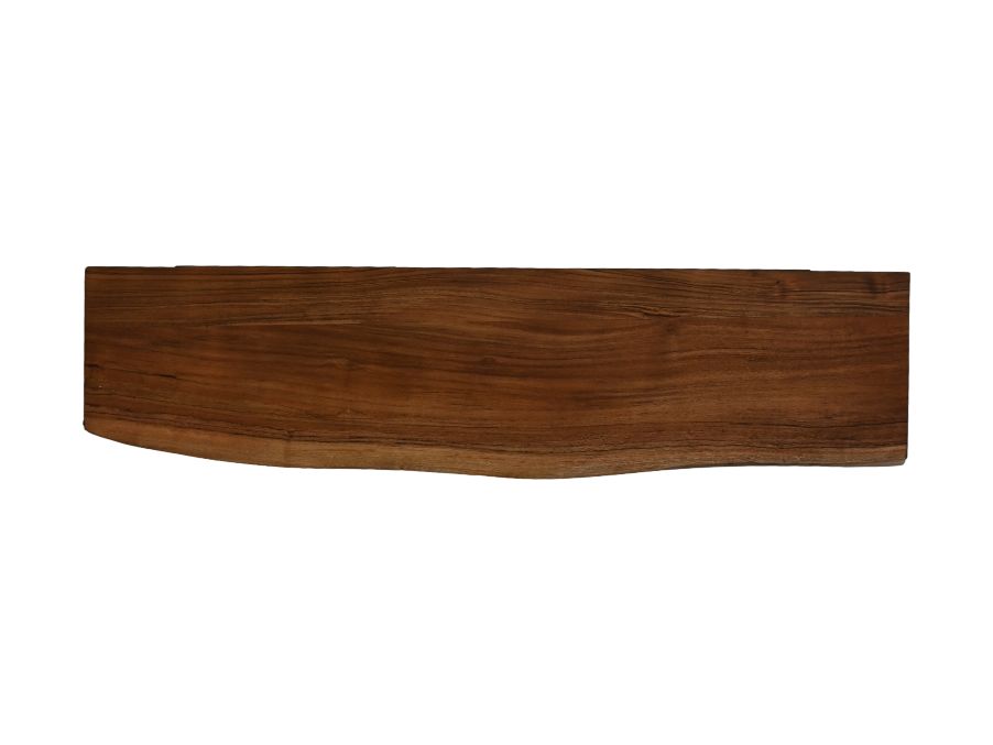 Wandregal Live Edge - 90x20 cm - Akazie/Eisen