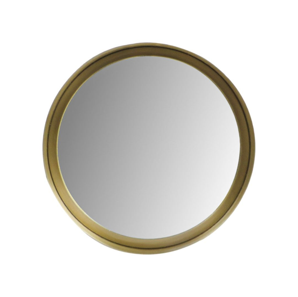 Wandspiegel Fletcher Rond - ø30 - antik gold - Metall/Glas