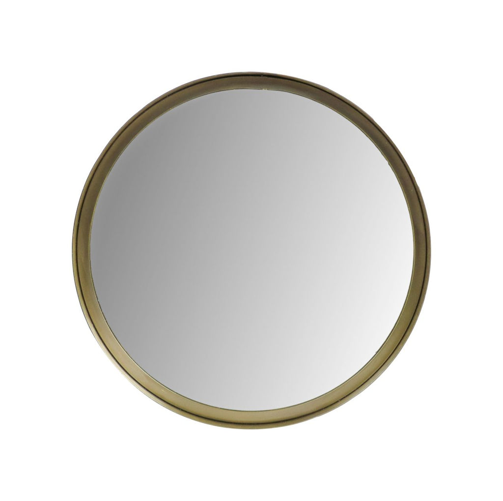 Wandspiegel Fletcher Rond - ø40 - antik gold - Metall/Glas