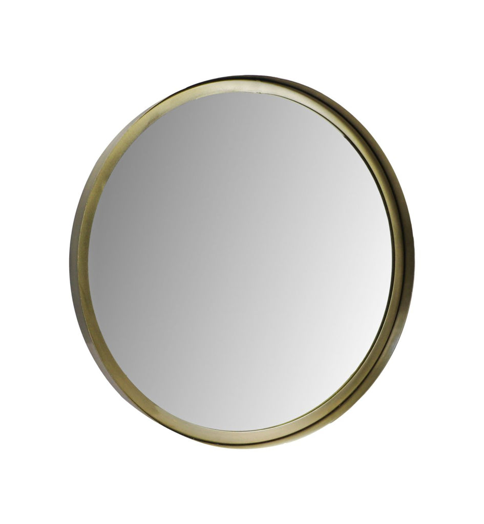 Wandspiegel Fletcher Rond - ø40 - antik gold - Metall/Glas