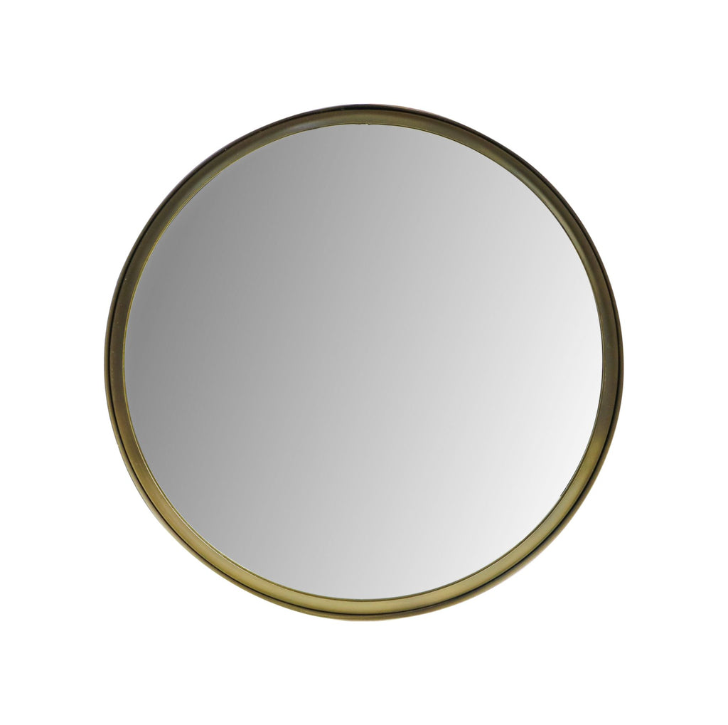 Wandspiegel Fletcher Rond - ø50 - antik gold - Metall/Glas