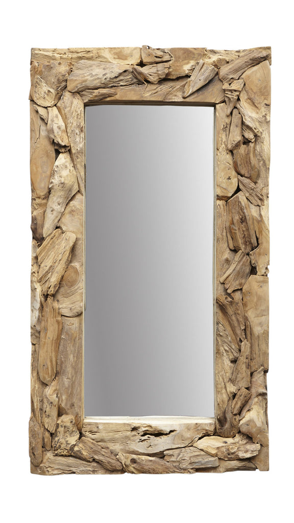 Wandspiegel Root - 160x90 cm - Teak Wurzelholz