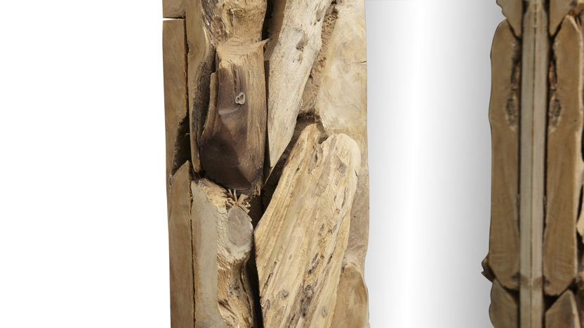 Wandspiegel Root - 160x90 cm - Teak Wurzelholz